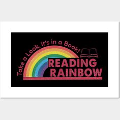 there is a book in a book reading rainbow