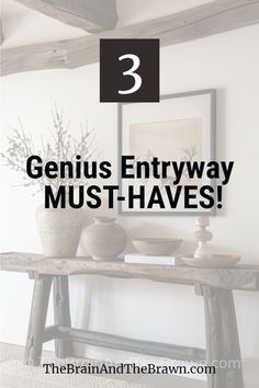 Looking for clever entryway ideas from small to large? You're 100% in the right place! Whether it's an organized entry by your front door or through a mudroom with shoe storage, see the 3 must-have steps!