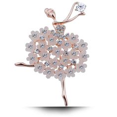 PRICES MAY VARY. 【Ballerina Girl Brooch】:Designed for the elegant ballet dance girl, inlaid with delicate rhinestones, bright and bright, radiant and colorful. It complements your outfit. 【Brooch Material】:Alloy/inlay: Rhinestone. Nickel free, lead-free, cadmium free. sophisticated design and fine finish.this ballerina girl brooch will come with a delicate box. 【Use】:suitable for most kinds of clothing, such as sweater, dress, shawl, shirt, jacket, suitable for wearing at wedding, party, dress p Lady Dancing, Ballet Jewelry, Ballerina Dancing, Angel Girl, Nutcracker Ballet, Pretty Decor, Ballet Girls, Brooch Jewelry, Resin Flowers