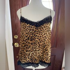 Nwot! Zara Trf Collection Leopard Print Camisole , Size Small Adjustable Spaghetti Straps Lace Trim Never Used. Can Easily Be Dressed Up Or Down. Chic Brown Camisole Tank Top, Chic Brown Tank Camisole, Chic Brown Cami Top, Brown Camisole Tops For Night Out, Casual Leopard Print Camisole Top, Brown Cami Camisole For Night Out, Chic Brown Camisole Top, Brown Camisole For Night Out, Brown Cami For Night Out