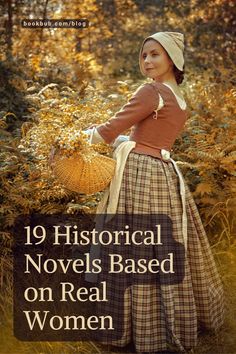 the cover of historical novels based on real women, with an image of a woman holding a basket