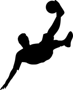 a silhouette of a basketball player dunking the ball