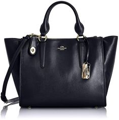 COACH F59183 CROSBY CARRYALL IN SMOOTH LEATHER LIGHT-GOLD/NAVY Details Calf leather Inside zip, cell phone and multifunction pockets Zip-top closure, fabric lining Handles with 6" drop Long strap with 22" drop for shoulder or crossbody wear 17" (L) x 9 3/4" (H) x 7" (W) Kavu Rope Bag, Seatbelt Bags, Soft Leather Tote, Unique Handbag, Waterproof Tote, Black Satchel, Rope Bag, Women Leather Backpack, Light Black