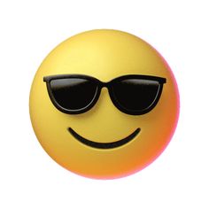 a smiley face with sunglasses on it