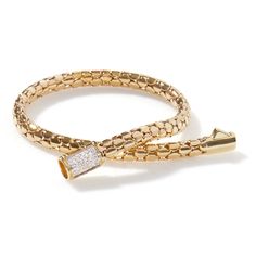 John Hardy Women's Dot Pavé 4.5MM Bracelet in 18k Gold Luxury Box Chain Bangle Jewelry, Luxury Box Chain Bangle Bracelet, Luxury Flexible Gold Bracelet, Luxury Box Chain Bracelet, Luxury Gold Diamond Bracelet With Box Chain, Luxury 14k Gold Flexible Tennis Bracelet, Elegant White Gold Bracelets With Box Chain, Luxury Flexible Yellow Gold Diamond Bracelet, Luxury Flexible Diamond Bracelet In White Gold