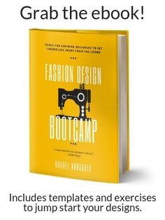 the book cover for fashion design boot camp includes templates and exercises to jump start your designs