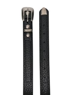 Lemaire grained-texture Leather Belt - Farfetch Christophe Lemaire, Western Belt, Pleated Trousers, Western Belts, Belt Black, Fashion House, French Fashion, Black Belt, Fashion Lover