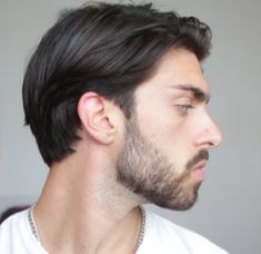 Men’s Medium Length Hair Side Part, Medium Length Hair Men Straight, Growing Hair Men, Side Part Haircut, Guy Haircuts Long, Classic Haircut, Mens Hairstyles Medium, Side Part Hairstyles, Mens Hairstyles Thick Hair