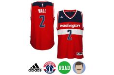 Men's John Wall #2 Red New Swingman Road Jersey All Star, Nba, Sports Jersey, Road