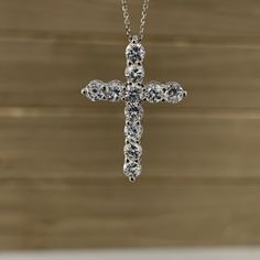 🐕 Big deals! Gold Religious Necklace, Diamond Cross Necklace, Moissanite Cross, Gold Cross Pendant, 14K Gold Pendant, Eternity Cross Necklace, #4774 only at $517.00 Hurry. #ReligiousNecklace #ReligiousGift #NecklaceForWomen #CrossNecklace #WhiteGold #GoldCrossPendant #DiamondCross #14kGoldPendant #CommunionGift #EternityCross Diamond White Cross Jewelry For Anniversary, Cross-shape Cubic Zirconia Necklace With Vvs Clarity, Cubic Zirconia Cross Diamond Necklace For Anniversary, Cubic Zirconia Brilliant Cut Cross Pendant Necklace, Diamond White Cross Pendant Necklace With Prong Setting, Brilliant Cut Cubic Zirconia Cross Pendant Necklaces, White Diamond Cross Pendant Necklace For Anniversary, Cross-shaped Prong Set Diamond Necklace Gift, Vvs Clarity Cubic Zirconia Cross Necklace