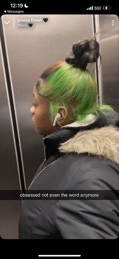 Green And Black Hair Black Women, Green Skunk Stripe Hair, Green Skunk Stripe Curly Hair, Green Skunk Stripe Wig, 4c Skunk Stripe