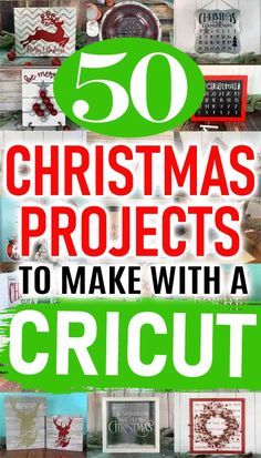 christmas projects to make with a cricut font and pictures on the front cover