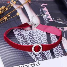 Chokers are all the rage and this red velvet beauty won't disappoint. Delicate and lovely. Perfect for most any occasion. Features an adjustable clasp closure. Trendy Red Choker For Party, Trendy Red Choker As Gift, Elegant Red Choker For Gift, Elegant Red Choker For Formal Occasions, Trendy Red Party Choker, Elegant Party Choker For Valentine's Day, Adjustable Burgundy Jewelry For Party, Elegant Red Choker As Gift, Red Choker For Valentine's Day Gift