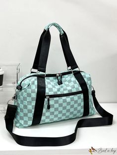 Bird in Bag - Nylon Travel Duffel Bag, Large Capacity for Travel, Yoga, Dance, and Outdoor Use Trendy Nylon Duffle Bag For Daily Use, Casual Green Nylon Travel Bag, Trendy Nylon Travel Bag, Trendy Green Sports Bags, Casual Green Travel Bag For Sports, Travel Duffel Bag, Yoga Dance, Travel Duffel, Duffel Bag Travel