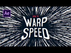 the words warp speed are in front of a black and white background with an abstract pattern