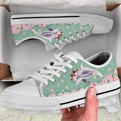 Dolphin Low Top Shoes Flamingo Shoes, Tenis Vans, Low Top Shoes, Flower Canvas, Soft Textiles, Shoe Gifts, Pink Flamingos, Dinosaur Print, Custom Shoes