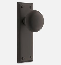 an image of a door handle with a knob on the front and back side of it