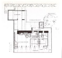 an architectural drawing shows the floor plan for a house