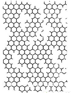 an image of the structure of hexagonal structures, with lines and dots on them