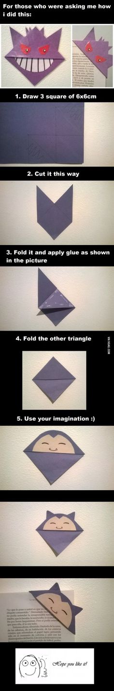 the instructions for how to make an origami model with pictures and text on it