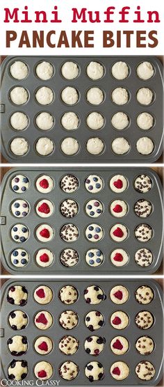 mini muffins in pan with white frosting and red, white and blue decorations