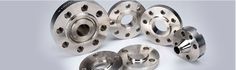 an assortment of stainless steel flanges on a gray background with the words,