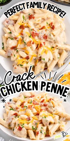 Indulge in the irresistible taste of this crack chicken penne, where tender chicken, smoky bits of bacon, ranch flavor, and cheesy sauce come together in no time.