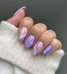 Lilac Nails Design, Lilac Nails, Purple Nail Designs, Lavender Nails, Cute Nail, Cute Summer Nails, Colorful Nail Designs