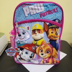 Brand New Paw Patrol 5 Piece Set Backpack 16"H - 12"W And 5"D Foldable Lunch Bag Pencil Case Water Bottle And Carabiner Paw Patrol Backpack, Kids Backpack, Girly Accessories, Kids Backpacks, Paw Patrol, Lunch Bag, Nickelodeon, Pencil Case, Kids Accessories