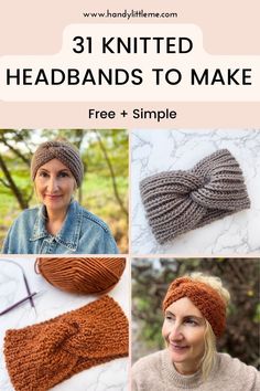 knitted headbands to make free and simple