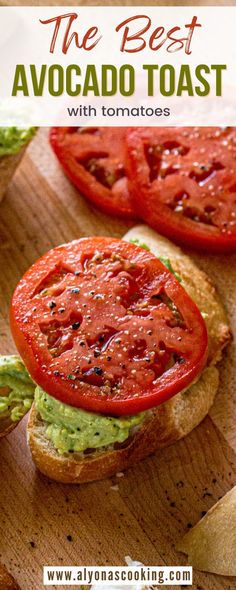 the best avocado toast with tomatoes is an easy and healthy lunch for two