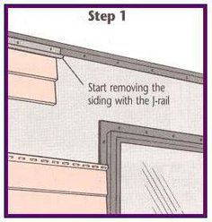 the instructions for how to install an exterior window