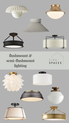 the different types of light fixtures