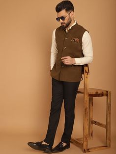 Nehru Jacket Formal Outfit, Bandi Jacket Men, Pant Shirt With Nehru Jacket, Nehru Jacket For Men Formal, Nehru Jacket For Men Wedding, Formals For Men, Nehru Jacket For Men, Indian Wedding Clothes For Men, Casual Trendy Outfits