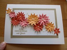 a card with some flowers on it and the words zinn gerluttag