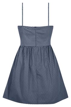 This navy and white polka dot chambray dress is just divine! Sweetheart bust line, fitted waistline, and gorgeous fabrication makes this dress a summer must have! Style #BD7137-N Summer Polka Dot Dress With Sweetheart Neckline, Polka Dot Cotton Sundress, Cotton Polka Dot Sundress, Cotton Sundress With Polka Dot Pattern, Ankara Gown Styles, Ankara Gown, Gown Styles, Chambray Dress, Adventure Awaits