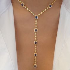 Crystal Cherie Necklace (Blue) – Love Stylize