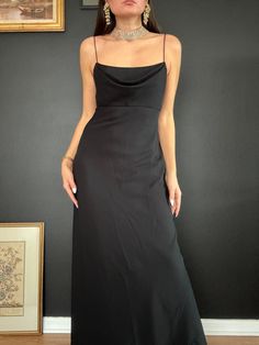 Vintage 90s Black Long Dress  100% Polyester  Made in Sri Lanka Perfect Condition  Size 4 Waist 15 in  Length 57 in Thanks for visiting my Vintage Shop ❤️ 90s Cocktail Dress, Dresses 90s, Black Long Dress, Long Black Dress, Vintage Shop, Dress 100, Dress Clothes For Women, Guest Dresses, Sri Lanka