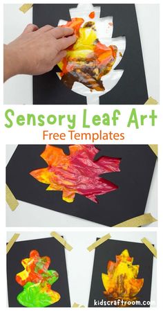 this is an easy fall leaf craft for kids to make