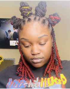 Loc Knot Styles, Locs Bantu Knot Styles, Bantu Loc Styles, Bantu Knot Loc Styles, Loc Bantu Knot Styles, Bantu Knots Locs Hairstyles, Bantu Knots With Locs, Barrel Twist Styles Locs Women, Locs Bantu Knots