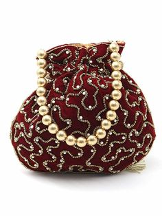 ITEM DETAIL   Color: Maroon Material: Metal, Velvet fabric outer, Faux pearls, Tussar lining For: Girls and Women Welcome to our eBay portal. We assure you about high quality products and services at competitive prices. If you have any questions or any specific requirement, please feel free to contact us- we would be really happy to serve you.  Thank you for taking the time to browse through our products. Happy Buying !! SHIPPING POLICY INTERNATIONAL ORDERS WILL BE SHIPPED BY INDIA POST/ FEDEX/ Maroon Bag, India Post, Products And Services, Velvet Fabric, Faux Pearl, Bags Handbags, For Girls, Shoe Accessories, Bag Lady