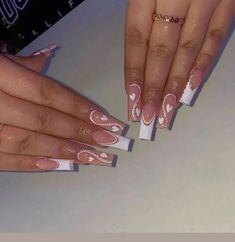 Jazzy Nails, Long Acrylic Nail Designs, Nails Homecoming, Homecoming Nails Acrylic, Colored Acrylic Nails, Cute Acrylic Nail Designs, Dope Nail Designs