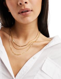 Accessories fra ASOS DESIGN Accessorising er det bedste Pakke med tre Blandede kæder Justerbar længde Karabinhage Neck Chain, Chain Design, Winter Accessories, Dr. Martens, Chuck Taylor, Accessories Shop, Womens Jewelry Necklace, Adidas Originals, Jewelry Shop