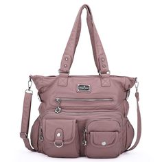 PRICES MAY VARY. 💯[Material]-Made of high quality washed PU leather- supper soft, light weighted, durable, anti-Scratch and tear-resistant. This bag is very soft and comfortable, very suitable for daily use. 🎀[Dimension]-(L*W*H): Size:13.3*4.7*11.8 inches, Handle height: 11 inch(long enough to put on shoulder), good for everyday use, holds your daily essentials such as Ipad, mobile phone, cosmetics, wallet and more. 🎒[Casual Style]-Fashion and casual, all you dream of are displayed by one sin Tas Bahu, Vintage Tote Bag, Casual Crossbody Bag, Leather Shoulder Bags, Hobo Crossbody Bag, Adjustable Bag, Handbags Crossbody, Hobo Bags, Shoulder Bags For Women