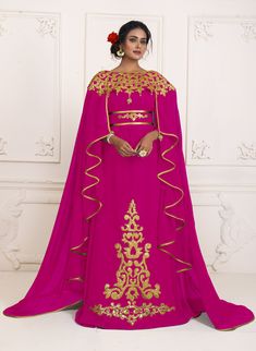 Islamic Moroccan Kaftan, Dubai Takchita Kaftan, Arabic Maxi Eembroidery Floor Length Israelite Wedding Kaftan, Dubai Long Gown Kaftan - Etsy Ceremonial Saree Dress For Eid, Ceremonial Floor-length Gown For Festivals, Pink Kaftan For Wedding And Diwali, Ceremonial Dresses For Diwali, Festive Gown With Gold Embroidery For Traditional Ceremonies, Festive Gown With Gold Embroidery For Eid, Embroidered Gown For Diwali Ceremonies, Festive Long Sleeve Gown For Traditional Ceremonies, Floor-length Kaftan With Pallu For Traditional Ceremonies