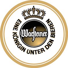 the logo for waffenner is shown in gold and black on a white background