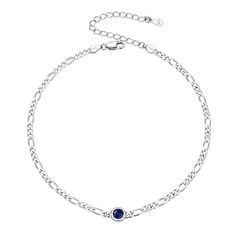 PRICES MAY VARY. 🏖️ 🍉 Summer Barefoot Jewelry 🌊 - Stylish & tarnish-resist figaro chain anklets for you ankle. This Solid 925 sterling silver anklet chain will fit any style. All SILVERCUTE Sterling silver chains are Diamond cut for perfect shine and finish. It is made of solid 925 Sterling silver. Very durable clasp guarantees comfortable and safe wear. 💎Birthstone Anklets - round shaped 4mm cubic zirconia made simulated birth month stone inlaid, stunning and sparkling birthday gift for lov Birth Month Stones, Silver Ankle Bracelet, Anklets For Women, Bracelet With Heart, Sterling Silver Anklet, Ankle Chain, Silver Anklets, Birthstone Bracelets, Ankle Bracelet