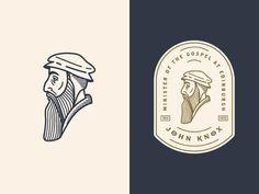 the logo for john knott's beard company, which has been designed to look like