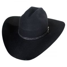 Bailey Roderick Wool Felt Western Hat Cowboy & Western Hats Black Western Hat For Riding, Black Western Riding Hat, Classic Black Riding Hat, Classic Black Felt Hat For Rodeo, Western Black Felt Hat For Ranch, Black Short Brim Hat For Riding, Black Western Top Hat For Rodeo, Fitted Black Hat Bands For Western-themed Events, Classic Adjustable Fitted Hat With Flat Crown