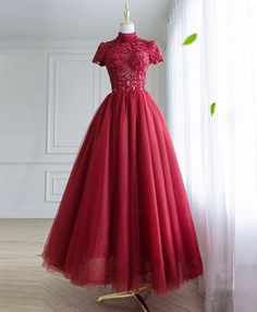 Prom Dress Tulle, Lace Long Prom Dress, Tulle Bridesmaid, Prom Dresses 2018, Tulle Evening Dress, Burgundy Prom Dress, Dress Tulle, Blue Tulle, Beaded Prom Dress